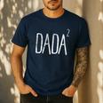 Dada 2 Shirt Pregnancy Announcement Tshirt Men's Casual T-Shirt Navy