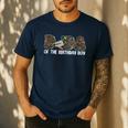 Dada Of The Birthday Boy One Lucky Duck 1st Birthday Family Men's Casual T-Shirt Navy