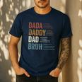 Dada Daddy Dad Bruh For Dad Father's Day Men's Casual T-Shirt Navy Dada Daddy Dad Bruh For Dad Father's Day Men's Casual T-Shirt Navy