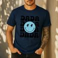Dada One Happy Dude 1st Birthday Family Matching Men's Casual T-Shirt Navy