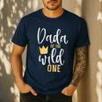 Dada Of The Wild One Shirt 1st Birthday First Thing Dad Tee Men's Casual T-Shirt Navy