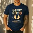 Daddy 2026 Loading Baby Announcement Expecting Dad To Be Men's Casual T-Shirt Navy