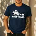 Daddy Bear 3 Cubs Shirt Daddy Bear 3 Kids Tshirt Dad 3 Kids Men's Casual T-Shirt Navy