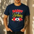 Daddy Of The Birthday Boy Matching Dad Son Family Birthday Men's Casual T-Shirt Navy