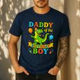 Daddy Of The Birthday Boy T-Rex Dinosaur Birthday Party Men's Casual T-Shirt Navy Daddy Of The Birthday Boy T-Rex Dinosaur Birthday Party Men's Casual T-Shirt Navy