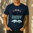 Daddy Dad 2nd Birthday Two Fast Race Car Second Bday Party Men's Casual T-Shirt Navy
