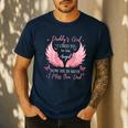 Daddy Girl I Used To Be His Angel Now He Is Mine Men's Casual T-Shirt Navy