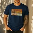 Daddy Lover Valentine Quote He Him Daddy Men's Casual T-Shirt Navy