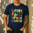 Daddy Of The One-A-Saurus 1St Birthday Boy Dinosaur Men's Casual T-Shirt Navy