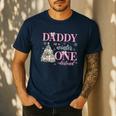 Daddy In a Winter Onederland Birthday Girl Christmas Tree Men's Casual T-Shirt Navy Daddy In a Winter Onederland Birthday Girl Christmas Tree Men's Casual T-Shirt Navy