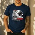 Daddysaurus T-Rex Dad Dinosaur Daddy Saurus Fathers Day Men's Casual T-Shirt Navy