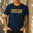 Dance Dad Shirt Men For Fathers Day From Daughter Dance Dad Men's Casual T-Shirt Navy