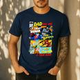 DC Comics Father's Day Justice League Dad Attributes Men's Casual T-Shirt Navy