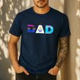 Disney Frozen Elsa Anna Olaf Dad Father's Day Birthday Men's Casual T-Shirt Navy Disney Frozen Elsa Anna Olaf Dad Father's Day Birthday Men's Casual T-Shirt Navy