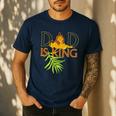 Disney The Lion King Dad Is King Mufasa & Simba Father's Day Men's Casual T-Shirt Navy
