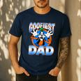 Disney Mickey And Friends Father's Day Goofiest Dad Vintage Men's Casual T-Shirt Navy