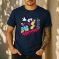 Disney Mickey Mouse Family Star Dad Of The Birthday Boy Men's Casual T-Shirt Navy
