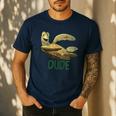 Disney Pixar Finding Nemo Father's Day Dude Cool Dad Poster Men's Casual T-Shirt Navy