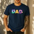 Disney Princess Dad Father’s Day Birthday Men's Casual T-Shirt Navy