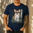 I Got That Dog In Me Corgi Dog Meme For Corgi Mom Dad Men's Casual T-Shirt Navy
