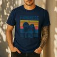 Dog Havanese Dad Vintage Havanese Dad Men's Casual T-Shirt Navy Dog Havanese Dad Vintage Havanese Dad Men's Casual T-Shirt Navy