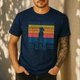 Dog Ridgeback Dad Vintage Rhodesian Ridgeback Dad Men's Casual T-Shirt Navy