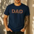 Donut Dad Donut Lover Father's Day For Dad Men's Casual T-Shirt Navy