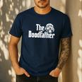 The Doodlefather Golden Doodle Dad Dog Goldendoodle Men's Casual T-Shirt Navy