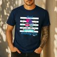 DreamWorks Trolls Dad Of The Birthday Boy Men's Casual T-Shirt Navy