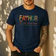 FA-Thor Like Dad Just Way Mightier Hero Fathers Day Small Men's Casual T-Shirt Navy