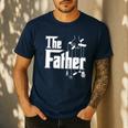 The Father New Daddy Expecting Baby T-Shirt Men's Casual T-Shirt Navy