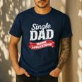Father Single Dad Taking Applications Men's Casual T-Shirt Navy