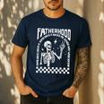 Fatherhood Dad Tour Some Days I Rock It Happy Father's Day Men's Casual T-Shirt Navy Fatherhood Dad Tour Some Days I Rock It Happy Father's Day Men's Casual T-Shirt Navy