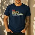 Fathers Day From Wife Son Kids Dad Grandpa Great Grandpa Men's Casual T-Shirt Navy Fathers Day From Wife Son Kids Dad Grandpa Great Grandpa Men's Casual T-Shirt Navy