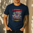 My Favorite 82nd Airborne Is My Dad Veteran Father's Day Men's Casual T-Shirt Navy