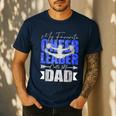 My Favorite Cheerleader Calls Me Dad Cheer Dad Fathers Day Men's Casual T-Shirt Navy