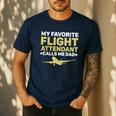 My Favorite Flight Attendant Calls Me Dad Flight Attendant Men's Casual T-Shirt Navy My Favorite Flight Attendant Calls Me Dad Flight Attendant Men's Casual T-Shirt Navy