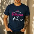 My Favorite Princess Calls Me Daddy Daughter Fathers Day Men Men's Casual T-Shirt Navy