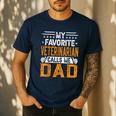 My Favorite Veterinarian Calls Me Dad Fathers Day Men's Casual T-Shirt Navy