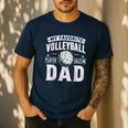 My Favorite Volleyball Player Calls Me Dad Fathers Day Sport Men's Casual T-Shirt Navy