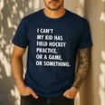 Field Hockey Mom And Dad Practice Game Men's Casual T-Shirt Navy