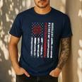 Firefighter Husband Father Fireman For Dad Men's Casual T-Shirt Navy Firefighter Husband Father Fireman For Dad Men's Casual T-Shirt Navy