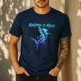 Fishing Keepin IT Reel Marlin Sport Fishermen Men Dad Men's Casual T-Shirt Navy