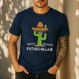 Fun Hilarious Dad-In-Law Humor Father-In-Law Men's Casual T-Shirt Navy