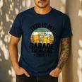 Garage Drinker Dad Vintage Beer This Is My Garage Drinking Men's Casual T-Shirt Navy