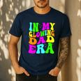 In My Glowing Dad Era Groovy Colorful Bright Men's Casual T-Shirt Navy