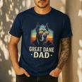 Great Dane Dad Vintage Men's Casual T-Shirt Navy