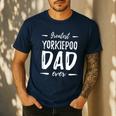 Greatest Yorkiepoo Dog Dad Idea Men Women Men's Casual T-Shirt Navy