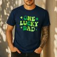 Groovy St Patrick's Day Apparel One Lucky Dad Shirt Small Modern Groovy St Patrick's Day Shirt Men's Casual T-Shirt Navy Groovy St Patrick's Day Apparel One Lucky Dad Shirt Small Modern Groovy St Patrick's Day Shirt Men's Casual T-Shirt Navy