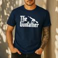 The Gun Father Gun Owner Shirts For Dad T-Shirt Men's Casual T-Shirt Navy